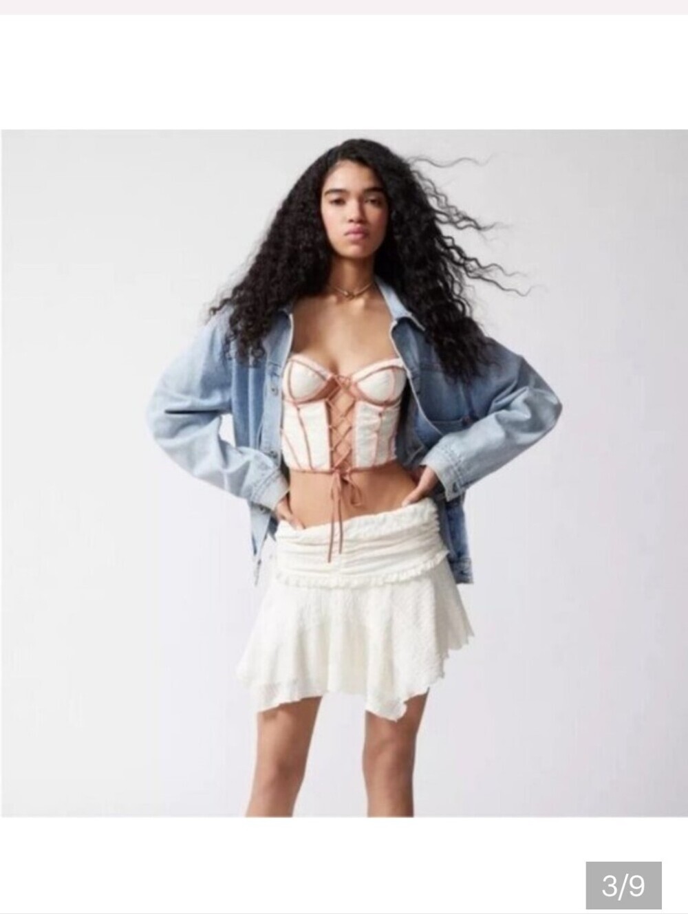 NWT Out From Under Kiera Lace-Up Corset